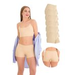 501 LAZER KESİM 6'LI KADIN BOXER KÜLOT, V7-Ten x6, M