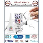 502 Süper Hızlı Yapıştırıcı - Orjinal Ürün - 20GR