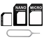 5038 Nano Micro Mikro Sim Çevirici Dönüştürücü İğne Adaptör Set