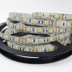 5050 Smd 24V 60 Led/m Iç Mekan 3 Çipli Şerit LED (5 Metre) - Beyaz - Dış Mekan