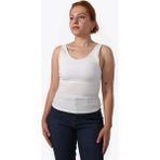 5058 İçi Kaplı Crop Atlet - S - M - Beyaz