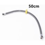 50CM Tarzı Dış Çap 14XİÇ Çap 7mm Mutfak Banyo Bataryası Için Sianco Paslanmaz Çelik Tesisat Patlama Geçirmez Esnek Örgülü Hortum Su Borusu 20CM~200CM (Yurt Dışından) - Sıhhi Tesisat Araçları