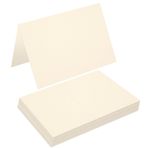 50'li Paket Katlanmış Boş Not Kartı Kart Stoğu Çadır Kartları, 20x15 cm Katlar 10 x 15 cm 49 kg/300gsm Davetiyeler, Düğün, Tebrik Kartları, Tüm Durumlar için Teşekkür Ederiz Boş Tebrik Kartı Kendin