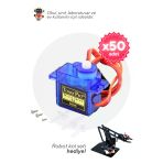 50'Li Paket Sg90 Servo Motor - Okul Ve Sınıflar İçin Meb Uyumlu
