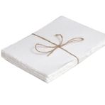 50'li Paket Suluboya Kağıdı - Karışık Teknik Suluboya Kağıdı - 200 GSM Kalın Deckle Kenar Pamuk El Yapımı Kağıt - Kırık Beyaz