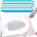 50'Li Tek Kullanımlık Su Geçirmez Klozet Kapağı – Antibakteriyel Seyahat Tuvalet Örtüsü, Hijyenik Klozet Koruyucu Koltuk Pedi, Plastik Tuvalet Pedi, Otel, Avm, Kamp Dış Mekan Kullanımı