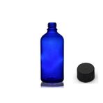 50ML Mavi Şişe Düz Kapaklı, 24 Adet, Cam Şişe, Esans Şişesi, Yağ Şişesi, Kozmetik Şişesi