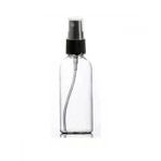 50Ml Plastik Şeffaf Şişe Siyah Sprey Başlık, 12 Adet, Dezenfektan Şişesi, Plastik Şişe, Medikal Şişe, Boş Şişe, Parmak Sprey Başlık, Spreyli Şişe