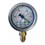 50Mm -1 0 Bar 1 4" Alttan Çıkışlı Gliserinli Vakummetre Pakkens