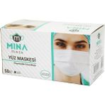 50PCS Beyaz Cerrahi Yüz Maskesi