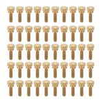 50pcs Düz Trikalı Başparmak Vida Saf Bakır Slip Olmayan Endüstriyel Malzemeler İnşaat Bağlantı Müdürlüğü için (M5*16mm)