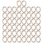 50pcs Küçük Metal Halkalar Sağlam, Sırt çantası Için Aşınma, Anahtar Zincirler, Demir Malzeme, 15x3mm, çanta Dekorasyonu, Giyim aksesuarları Değiştirme (Altın)