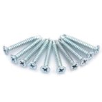 50pcs M4.2 Düz Kafa Kendinden Driling Kendi Kendine Dokunma vidaları Set Delme Kuyruk Vidası Bağlantı Elemanı Çelik Yapı Renk Çelik Kiremit Tesisatı Yepyeni (M4.2 * 38 (50pcs))