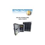 50W Güneş Paneli Seti 12V 24AH Jel Akü Tv Çalıştırma Bağ Evi Yayla Karavan Solar Sistem