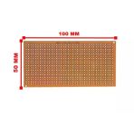 50X100mm Delikli Bakır Plaket Tek Taraflı Devre Kartı 5X10 Cm
