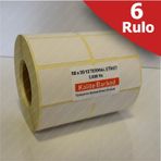 50X30 Yanyan 2'Li Termal Etiket 6 Rulo Barkod Etiket Kalite B