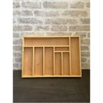 50X35 cm Ayfiwood Ahşap Kaşıklık Çekmece Içi Yemek Takımı ve Servis Gereçleri Düzenleyici Organizer - 50 x 35 cm