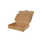 50X40x10cm Cift Oluklu Kilitli Kutu - Kraft