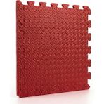 50X50 13MM Damla Desen Puzzle Tatami Minder Spor Yoga Pilates Fitness Oyun Matı - Kırmızı