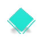 50x50 13mm Damla Desen Puzzle Tatami Minder Spor Yoga Pilates Oyun Matı Turkuaz