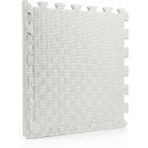 50X50 13MM Kare Desen Puzzle Tatami Minder Oyun Spor Matı - Beyaz
