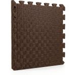 50X50 13MM Kare Desen Puzzle Tatami Minder Oyun Spor Matı - Kahverengi