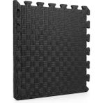 50X50 13MM Kare Desen Puzzle Tatami Minder Oyun Spor Matı - Siyah