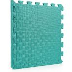 50X50 13MM Kare Desen Puzzle Tatami Minder Oyun Spor Matı - Su Yeşili