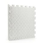 50x50 13mm Kare Desen Tatami Minder Oyun Spor Puzzle Mat (beyaz)