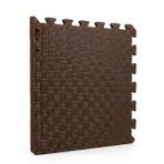 50x50 13mm Kare Desen Tatami Minder Oyun Spor Puzzle Mat (kahverengi)