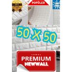 50X50 cm 0,27 M² Silinebilir Kendinden Yapışkanlı Duvar Kağıdı Esnek Köpük Panel 3D Tuğla Desen - 50 x 50 cm