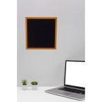 50X50CM Turuncu Çerçeveli Mantar Pano, Siyah Eva Zeminli Dekoratif Tasarım - Altın - Seçenek 1