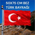 50X75 cm Bez Türk Bayrağı **kaliteli Kumaş Malzeme**