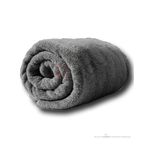 50x90cm Pamuklu Havlu (4 Adet) Berber Havlusu, Kuaför Havlusu, Sporcu Havlusu, El Yüz Havlusu (Gri)