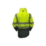 5+1 Reflektörlü Kışlık Parka Mont Içi Çıkmalı Yerli Kaban xxl Beden - Sarı - 2XL