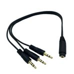 5+1 Ses Sistemi Çevirici - 3.5 Mm Stereo - 3 Erkek - 1 Dişi