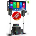 5+1 Ses Sistemi Hediyeli Projeksiyon Cihazı Ev Sinema Sistemi 130'' Ekran Yansıtma