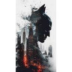 512 Art Design Batman Gotham City Tasarım Poster 30 x 42 Çerçevesiz /m
