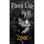 512 STORE 2Pac Thug Life Tasarım Duvar Poster, y436435324235