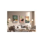 512 STORE 3'Lü Kedi Ev Dekor Tasarım Estetik Modern Çerçevesiz Kuşe Kağıt Poster Seti Salon Banyo Poster 33 X 48 Beyaz, 325rf4gt324312r