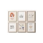 512 Store 6'Lı Mutfak Dekor Estetik Çerçevesiz Poster Serisi Modern Duvar Dekor Ev Ofis Poster 20 X 30 Bej