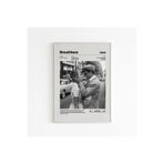 512 Store Breathless 1960 Film Tasarım Çerçevesiz Poster Vintage Klasik Film Afiş Ev Dekor Ofis Poster 30 X 42 Beyaz