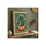 512 Store Estetik Çiçek Saksı Modern Dekor Çerçevesiz Tablo Poster 33 X 48 Bej