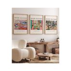 512 Store Estetik Duvar Dekor Tasarım Ev Ofis Modern Salon Henri Matisse 3'Lü Çerçevesiz Poster Seti 21 X 30 U4