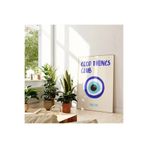 512 STORE Estetik Nazar Boncuk Temalı Duvar Dekor Yazı Poster İyilik Kulübü 20 X 30 Mavi, 532r31e13er