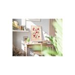 512 Store Flower Market Estetik Duvar Dekorasyon Poster Çerçevesiz Tasarım Salon Oturma Odası Ofis Poster 33 X 48 Kırmızı