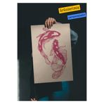 512 Store Japon Estetik Modern Two Fish Denge Balık Tasarım Çerçevesiz Kuşe Kağıt Poster Ev Dekor Seri02 33 X 48 Ekru