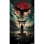 512 STORE Japon Samuray Karanlık Güç Duvar Poster, vr353254324fds