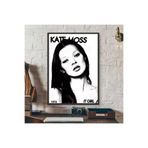 512 Store Kate Moss 1974 Estetik Moda İkon Duvar Dekor Modern Çerçevesiz Poster 30 X 42 Gri