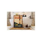 512 Store Kedi Tasarım Banyo Duvar Dekor Estetik Modern Çerçevesiz Kuşe Kağıt Poster/Yazı İllüstrasyon 50 X 70 Beyaz